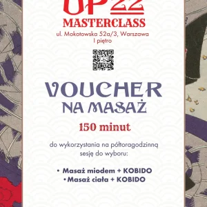 Voucher — 150 minut masażu — voucher KobidoUp22