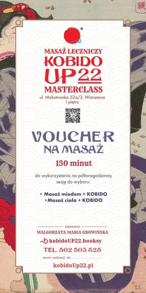 Voucher — 150 minut masażu — voucher KobidoUp22