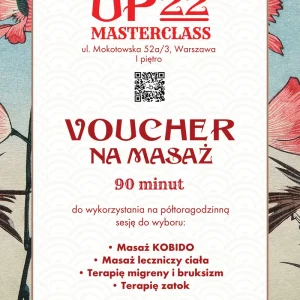 Voucher — 90 minut masażu — voucher KobidoUp22