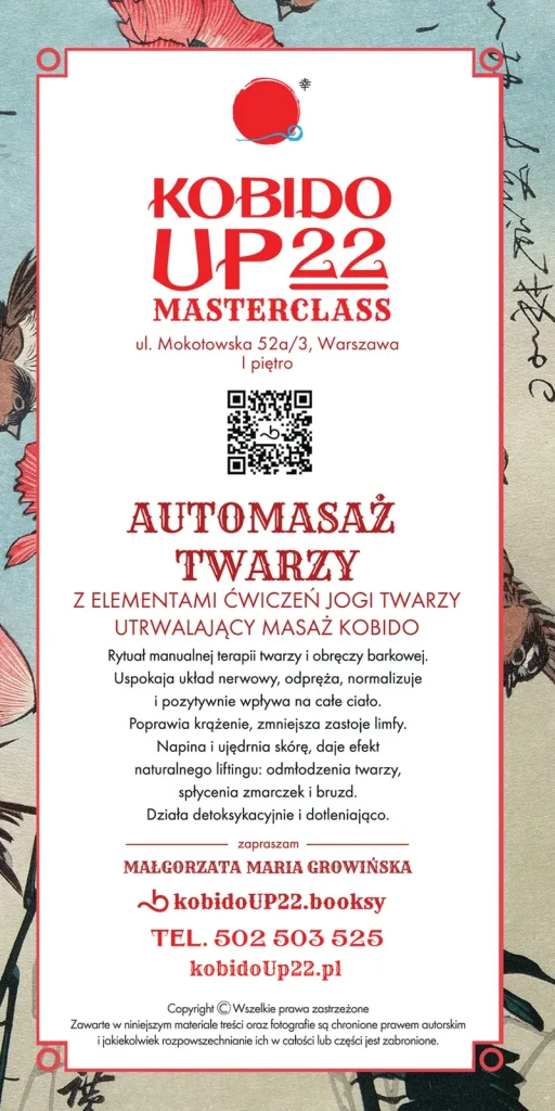Szkolenie automasażu twarzy — voucher KobidoUp22