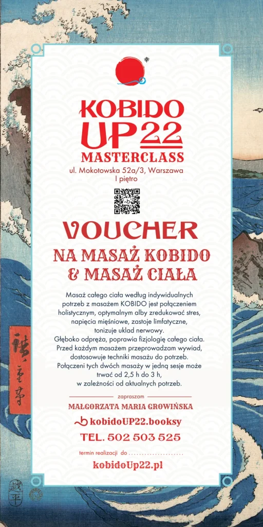 Voucher — Kobido + masaż ciała — voucher KobidoUp22
