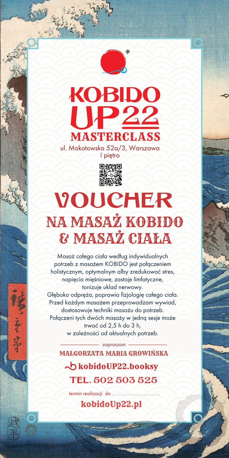 Voucher — Kobido + masaż ciała – voucher prezentowy KOBIDO UP22