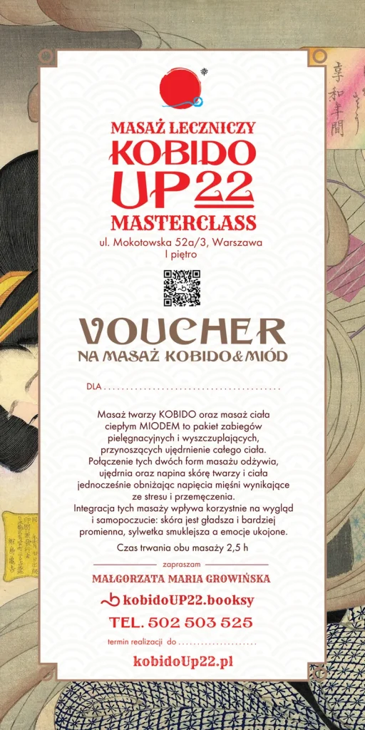Voucher — Kobido + Miód — voucher KobidoUp22