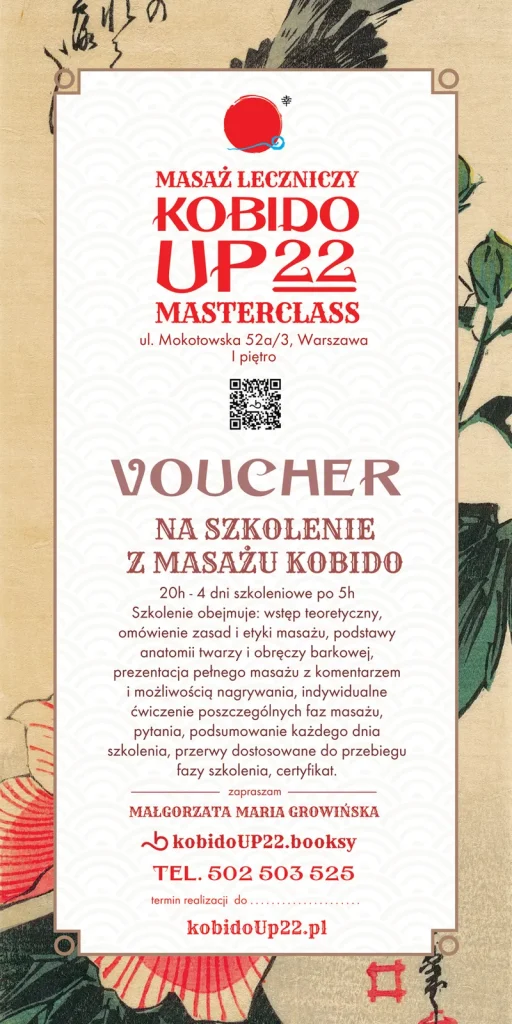 Szkolenie Kobido — voucher KobidoUp22