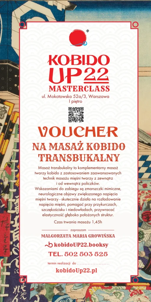 Voucher — Masaż Kobido Transbukalny — voucher KobidoUp22