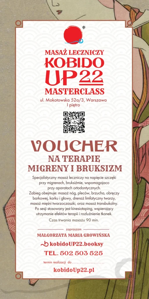 Voucher – Terapia migreny i bruksizmu – voucher prezentowy KOBIDO UP22
