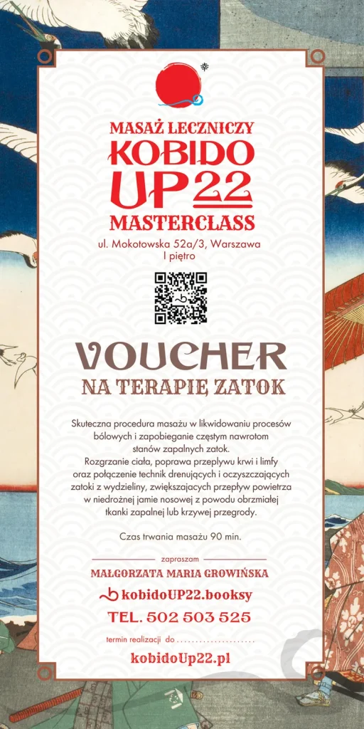 Voucher – Terapia zatok – voucher prezentowy KOBIDO UP22